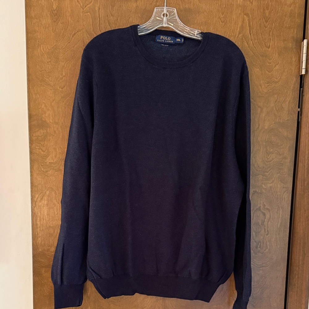 Polo by Ralph Lauren Men's Deep Blue Crewneck Sweater